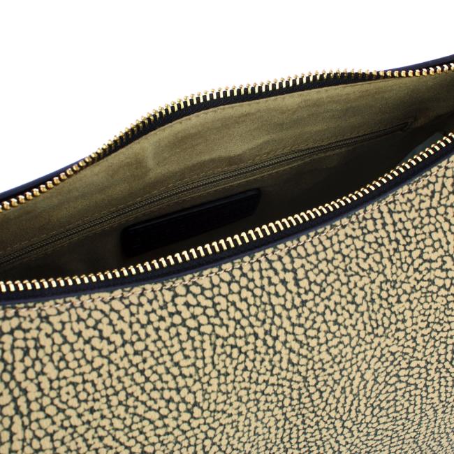 Borbonese Tracolla Luna Bag Smal OP Naturale Nero - 4