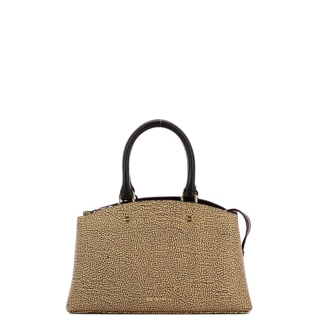 Borbonese Borsa a mano Small OP Naturale Nero - 1