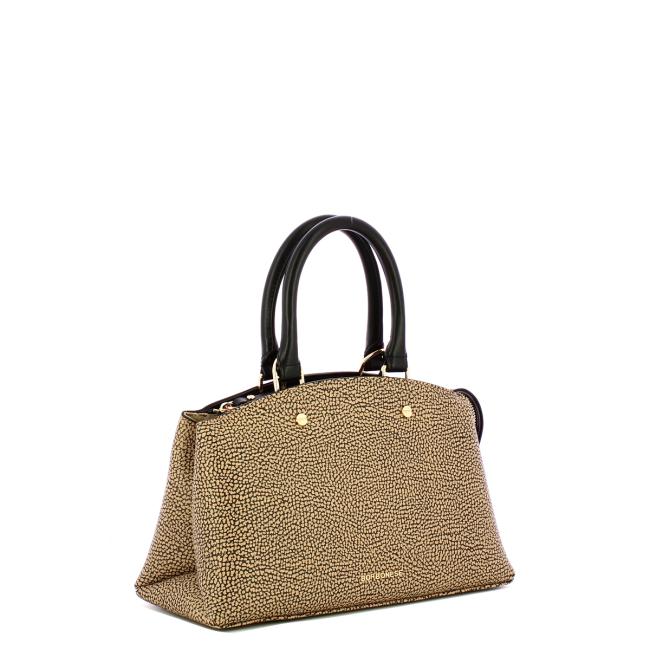 Borbonese Borsa a mano Small OP Naturale Nero - 2