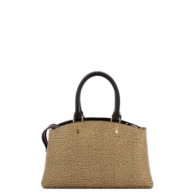 Borbonese Borsa a mano Small OP Naturale Nero - 3