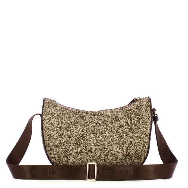 Borbonese Tracolla Luna Bag Small OP Naturale Testa Moro - 3
