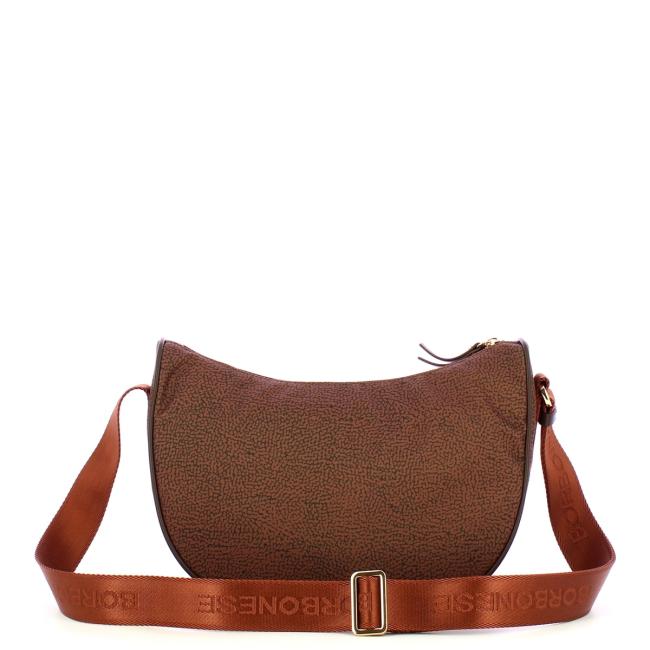 Borbonese Tracolla Luna Bag Small Terracotta - 3
