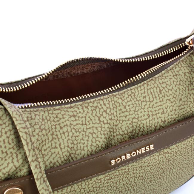 Borbonese Luna Bag Mini Verde Olio - 5