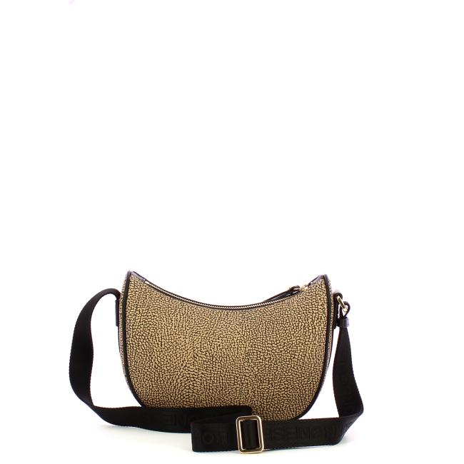 Borbonese Tracollina Luna Bag Mini OP Naturale Nero - 3