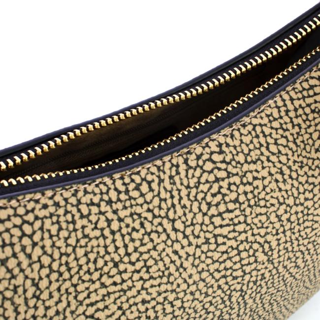 Borbonese Tracollina Luna Bag Mini OP Naturale Nero - 4