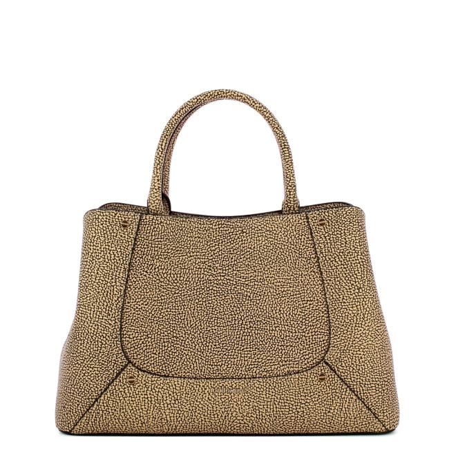 Borbonese Borsa a mano Medium OP Naturale Nero - 1