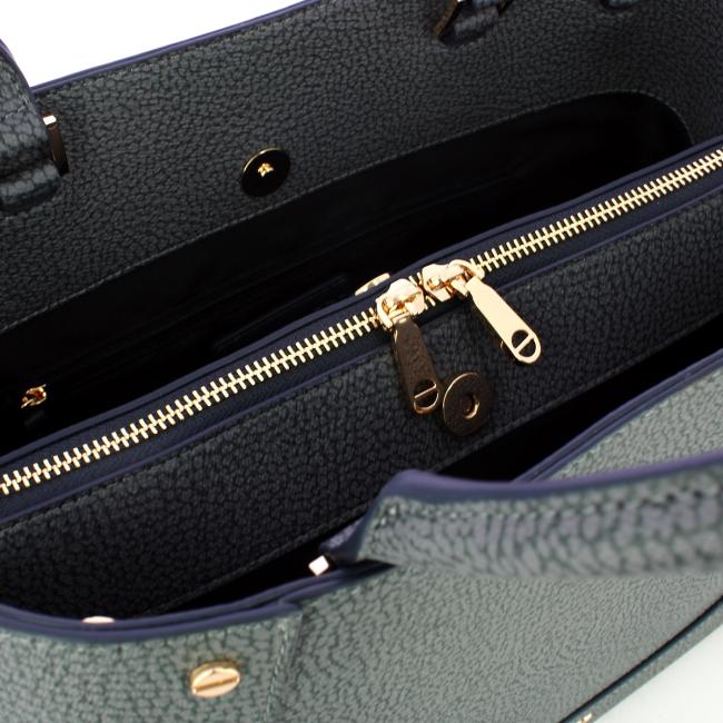 Borbonese Borsa a mano Medium Ardesia - 4