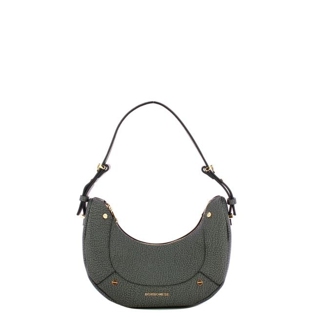 Borbonese Borsa Hobo Small Ardesia - 1