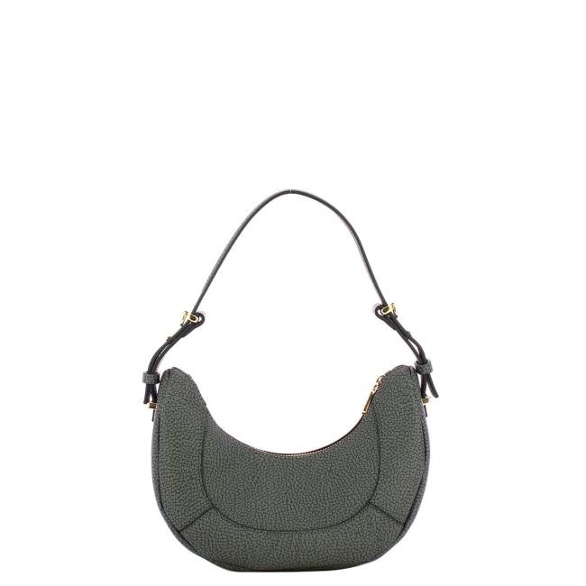 Borbonese Borsa Hobo Small Ardesia - 3