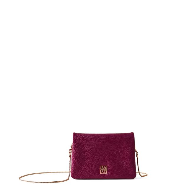 Borbonese Tracollina Mini Bag in pelle Amarone - 1