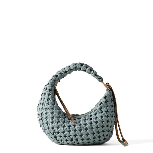 Borbonese Mini Hobo Bag La Nido Edera OP Naturale - 1