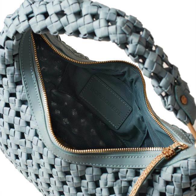 Borbonese Mini Hobo Bag La Nido Edera OP Naturale - 5