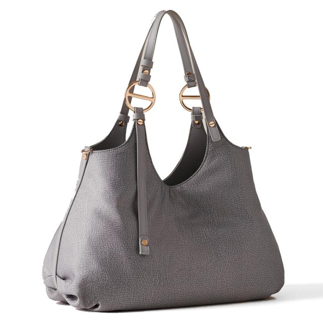 Borbonese Borsa a spalla Medium Cloud - 2