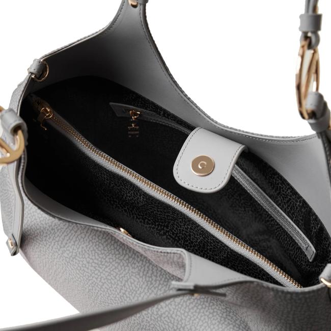 Borbonese Borsa a spalla Medium Cloud - 5
