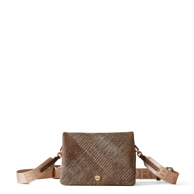 Borbonese Mini Borsa a tracolla Graffiti OP Naturale Porridge - 1