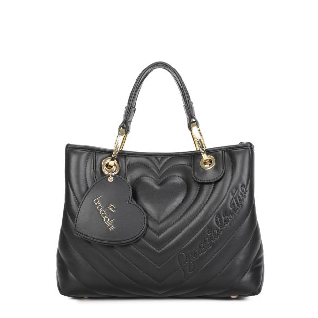 Braccialini Borsa a mano Beth Matelassé Media Nero - 1