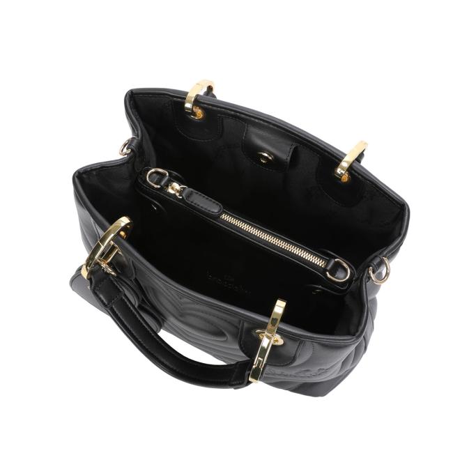 Braccialini Borsa a mano Beth Matelassé Media Nero - 4
