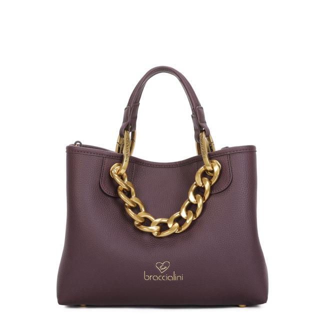 Braccialini Borsa a mano Beth Jewels Media Bordeaux - 1