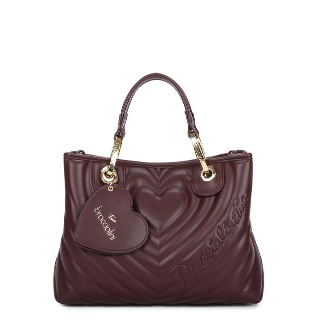 Braccialini Borsa a mano Beth Matelassé Media Bordeaux - 1