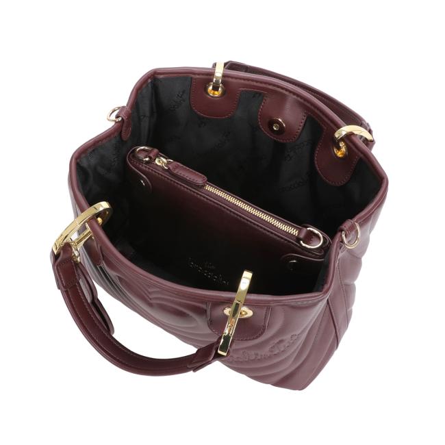 Braccialini Borsa a mano Beth Matelassé Media Bordeaux - 4