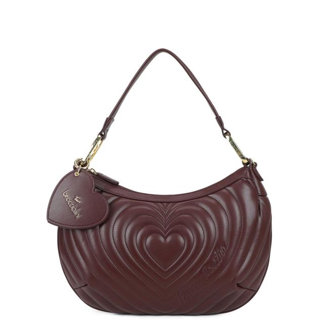 Braccialini Borsa a spalla Beth Matelassé Bordeaux - 1