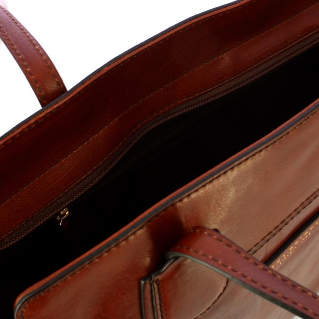 The Bridge Elettra Marrone Oro Shopping Bag - 4