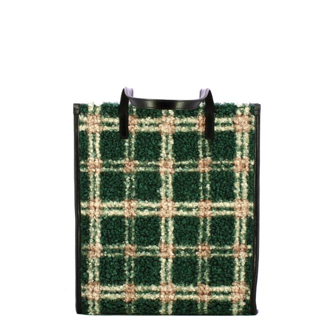 The Bridge Shopping Bag Mirra Wow Check Tirolo Nero - 3