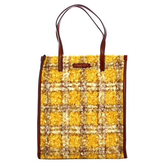 The Bridge Shopping Bag Mirra Wow Check Mais Marrone - 1