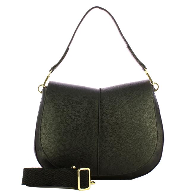 Gianni Chiarini Borsa a spalla Helena Round Medium Nero - 4