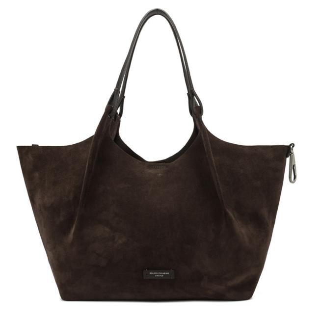 Gianni Chiarini Borsa a spalla Dua in camoscio Moka - 2