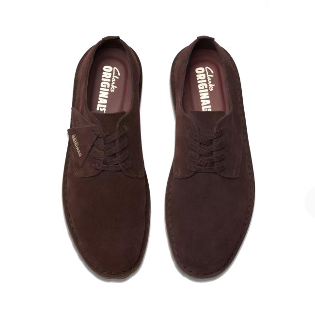 Clarks Scarpa Desert Lock Deep Brown Suede - 6