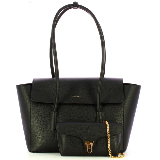 Coccinelle Borsa a spalla Double Beat Noir - 4