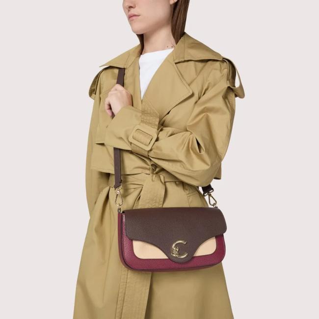 Coccinelle Borsa a tracolla C-Me Tricolor Ribes Brunette Betulla - 6