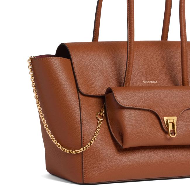 Coccinelle Borsa a spalla Double Beat Cognac - 4