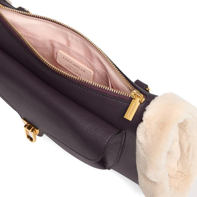 Coccinelle Borsa a tracolla Beat Artic Prune Natural - 4