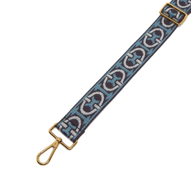 Coccinelle Nastro Monogram Tricolor Multicolor Artic Blue Prune - 2