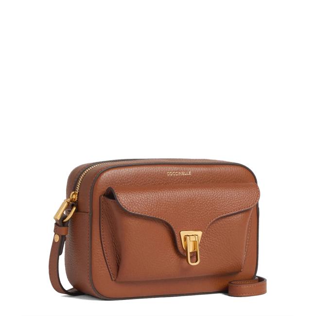 Coccinelle Beat Soft Small Cognac Camera Bag - 2