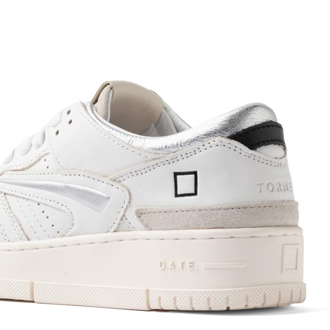 D.A.T.E. Sneakers Torneo Shiny White Silver - 3