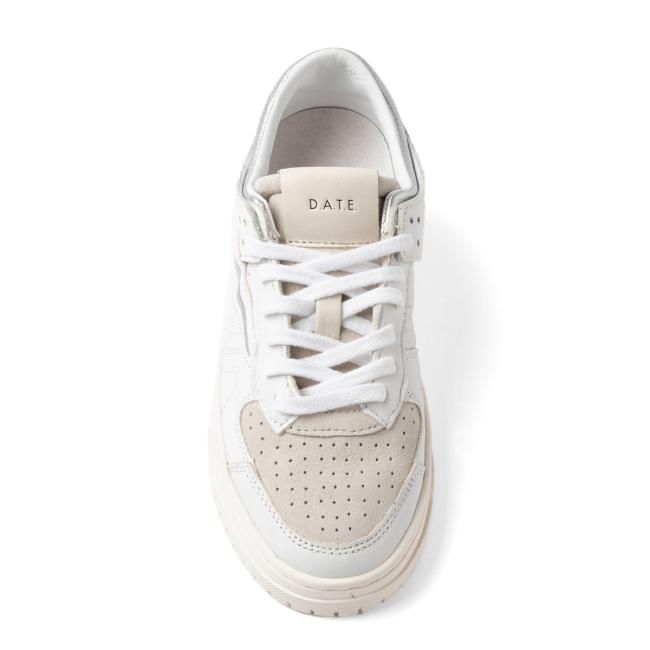 D.A.T.E. Sneakers Torneo Shiny White Silver - 4