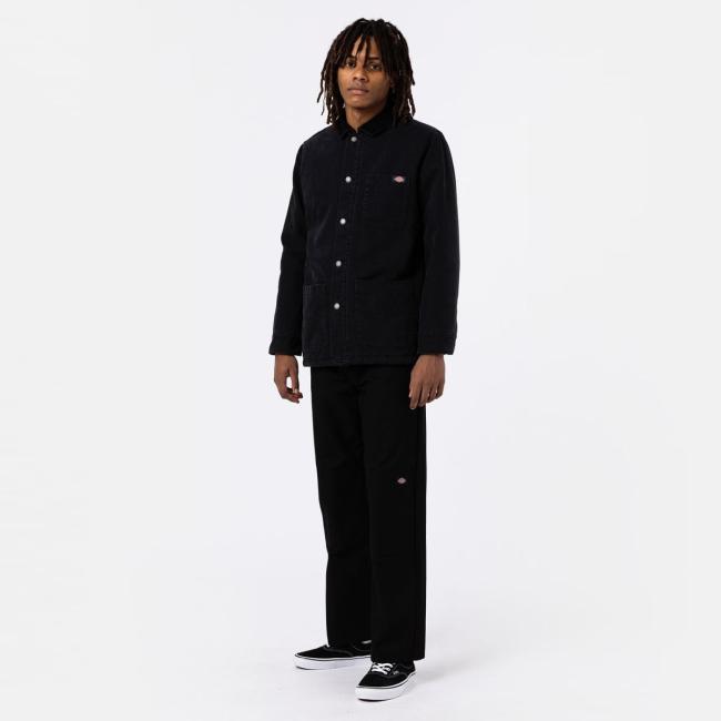 Dickies Giacca Duck Canvas Chore Washed Black - 5