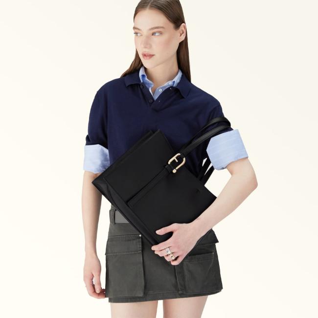 Furla Borsa Shopping Nuvola L Nero - 2