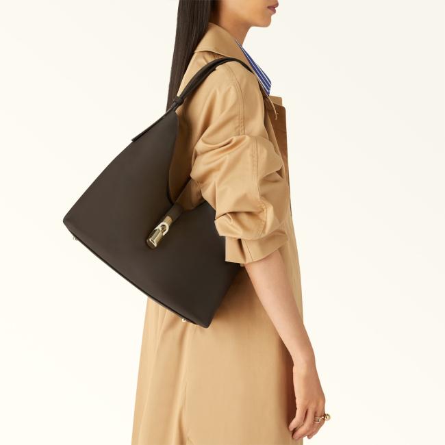 Furla Borsa a spalla Goccia M Cioccolato - 7