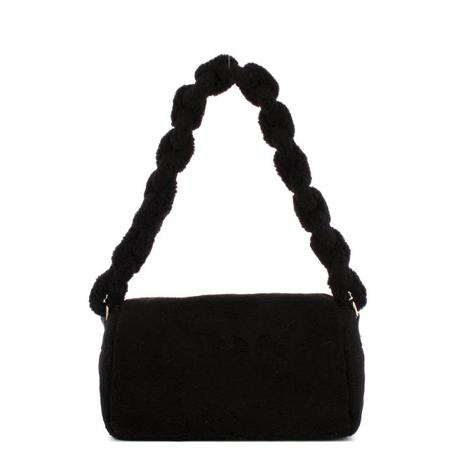 Gaëlle Borsa a spalla in ecomontone Nero - 3