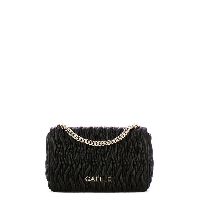 Gaëlle Borsa a spalla convertibile Plissé Nero - 1