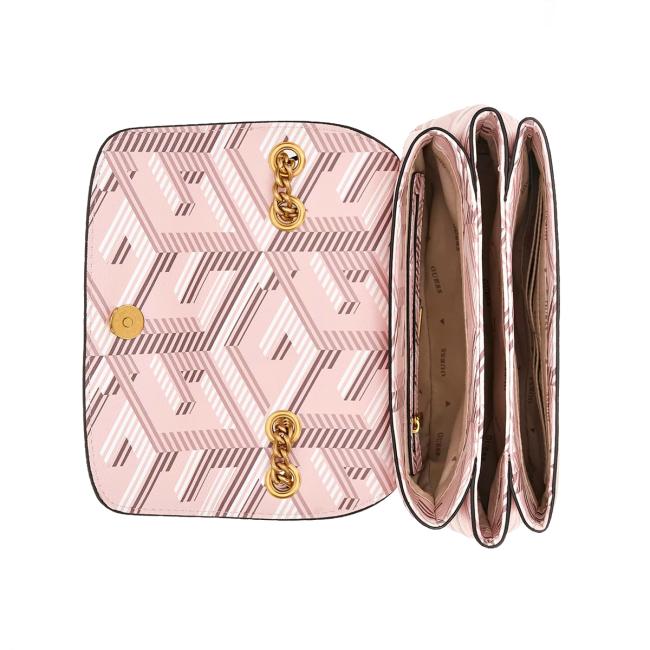 Guess Tracolla Montreal G Cube Pale Rose Logo - 4