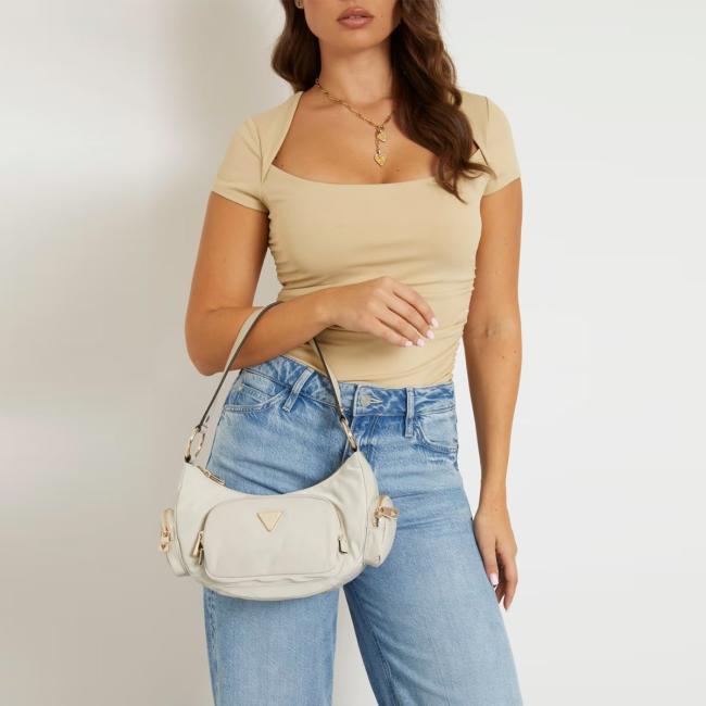 Guess Borsa a spalla Eco Gemma Taupe - 3