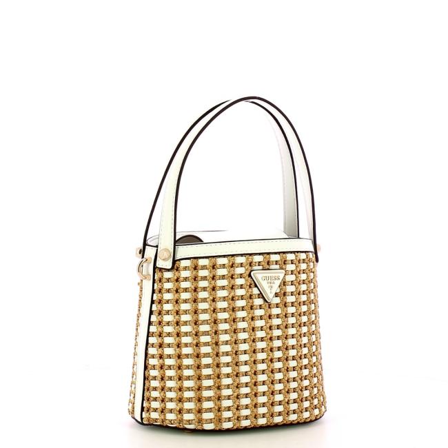 Guess Borsa secchiello Atalia Natural White - 2