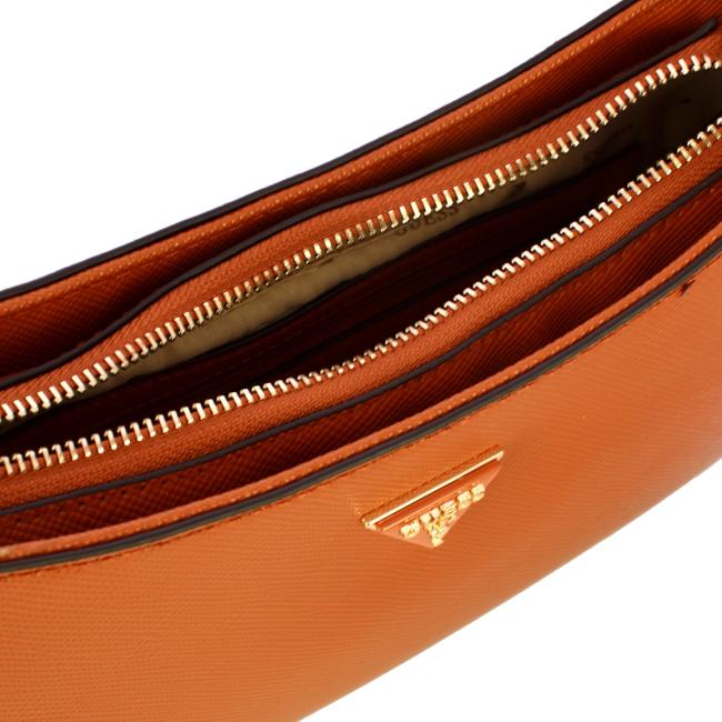Guess Sottospalla Noelle II in saffiano Light Cognac - 4