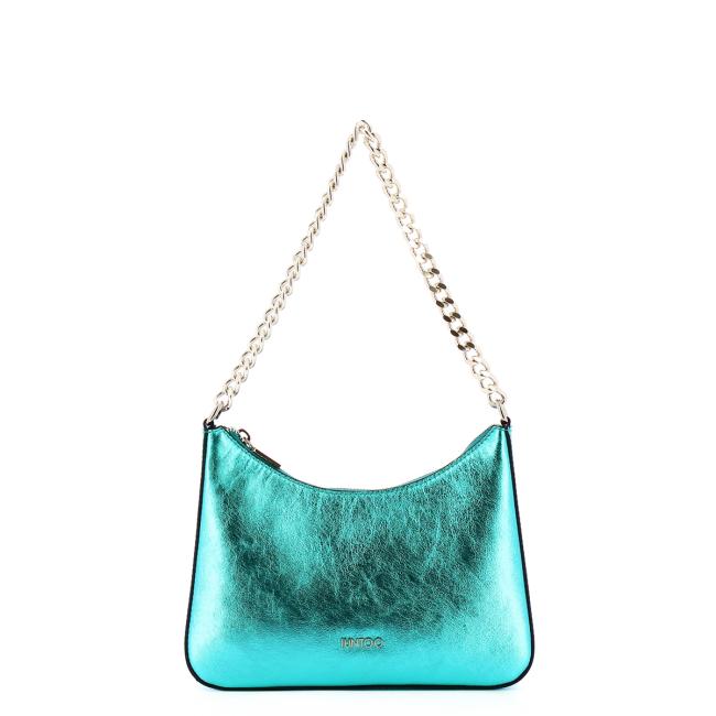 Iuntoo Borsa a spalla Media Eleganza Metallic Acqua - 1