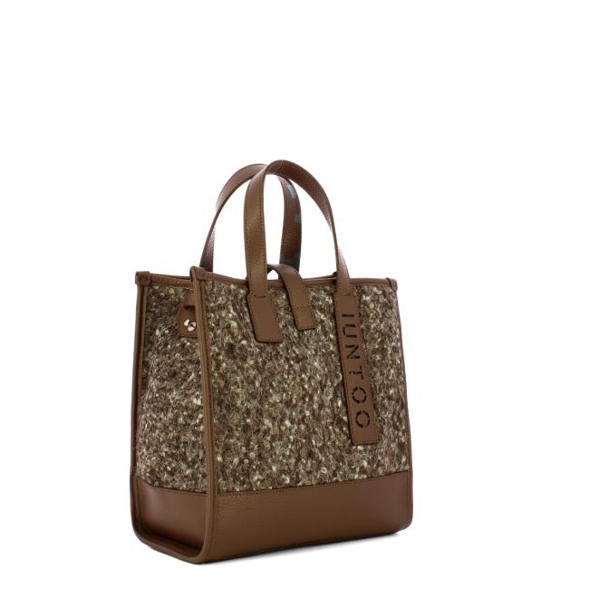Iuntoo Shopper Piccola Caldo Essenziale Fango Lana Melange - 2